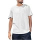thumbnail image 1 of Mens Casual de Manga Corta Botón Abajo Camisas Casual de Moda Color Sólido Redondo Cuello Botón Doblado Hendidura Superior, Camisa de Fibra de Poliéster, 1 of 9