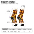 thumbnail image 2 of Rocae Sunflower Gnomes and Bees for Adult Socks Casual Athletic Stretchy Loose Socks for Women Men Non-Slip Middle Tube Socks, 2 of 6