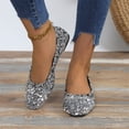 thumbnail image 6 of Women's Rhinestone Flats Elegant Glitter Ballet Flats Dress Pearl Wedding Shoes Pointed Toe Slip On Loafers for Women, 41, 6 of 8