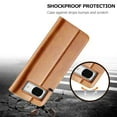 thumbnail image 5 of SaniMore Wallet Case for Google Pixel 7A 6.1" 2023 Release, PU Leather Skin & Soft TPU Inner Shell [Card Holder + Cash Pocket + Flip Kickstand] Magnetic Closure Protective Wallet Cover, Brown, 5 of 10