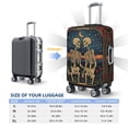 thumbnail image 2 of Travel Luggage Cover Protector - Romantic Skeletons Under Moon Anti-Scratch Suitcase Covers Fits 18-32 Inch Luggage, 2 of 5