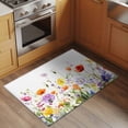thumbnail image 3 of Pastoral Wild Flowers 2x3 Area Rugs for Living Room, Farmhouse Leaves Plants Non Slip Floor Mat Washable Low-Profile Indoor Carpet for Bedroom, Dining Room, Bathroom, 3 of 9