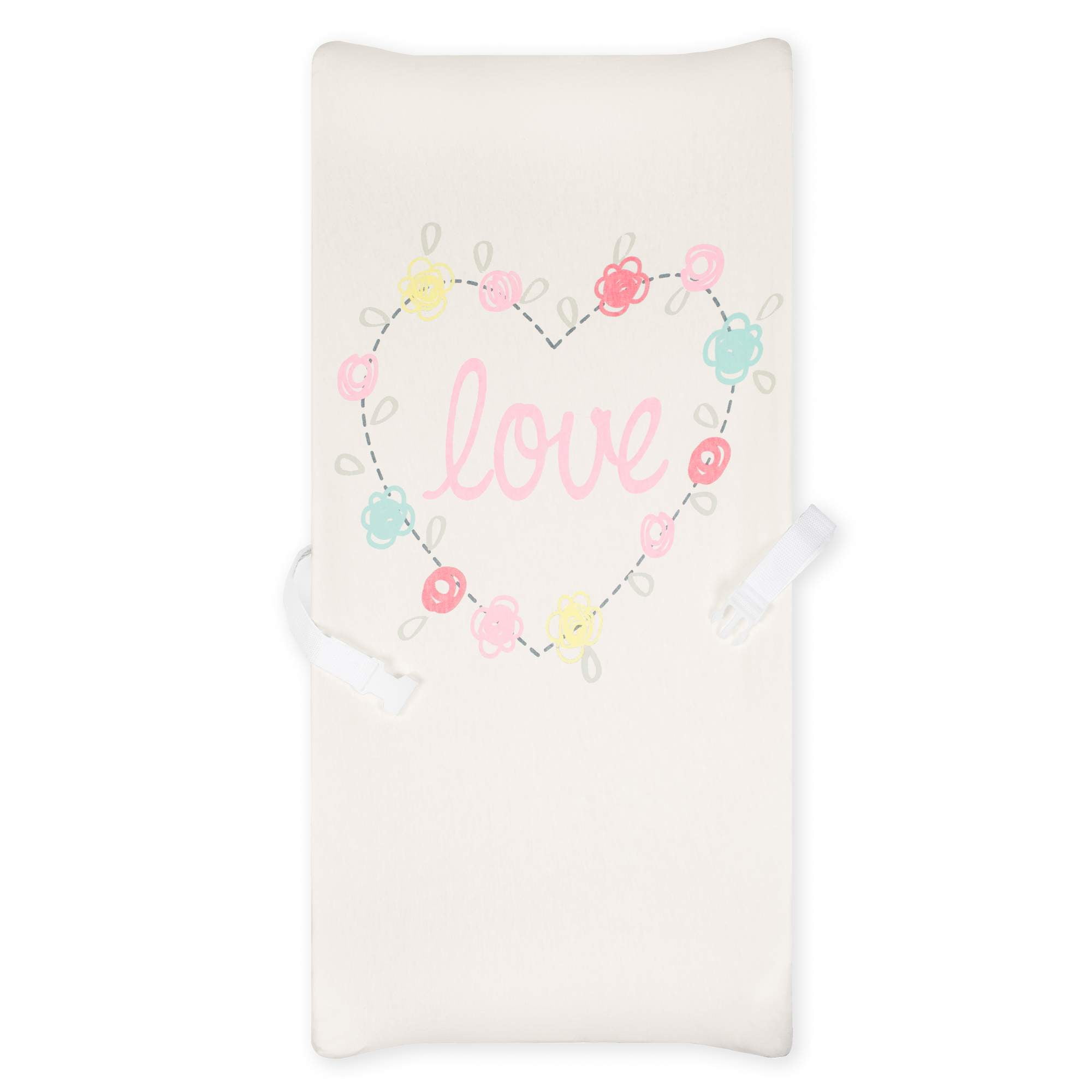 Gerber Baby Girl Organic Cotton Changing Pad Cover