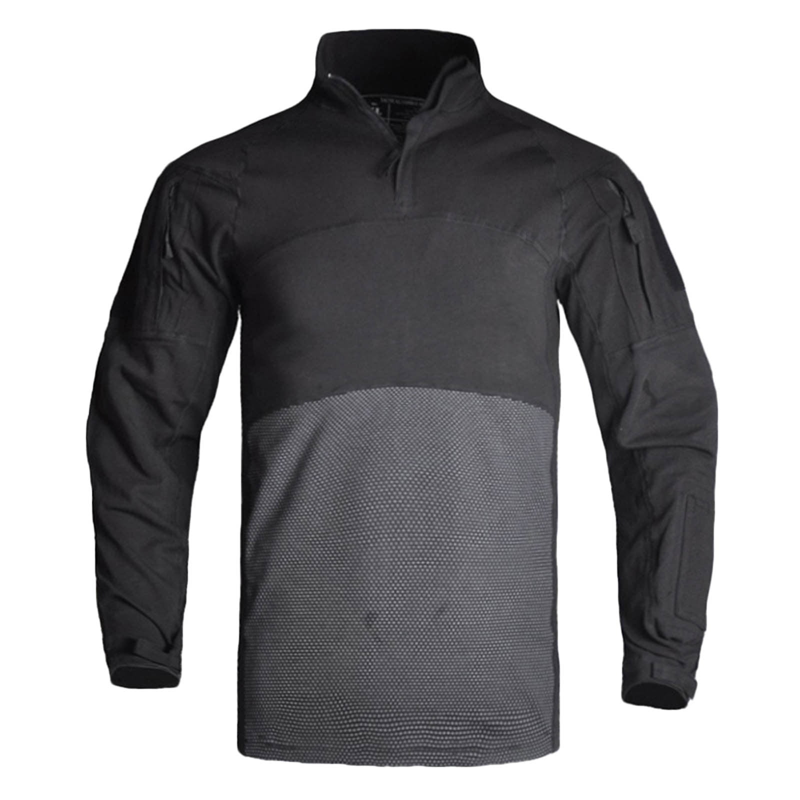 TOPTIE Men's Zip Front Smock Short-Sleeve Zippered Work Shirt
