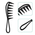 thumbnail image 3 of Unique Bargains 3 Pcs Hair Comb Wide Tooth Anti Static Detangling Comb for Wet and Dry Black, 3 of 7