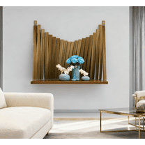 Walnut Wall Desk for Small Spaces/Home Office