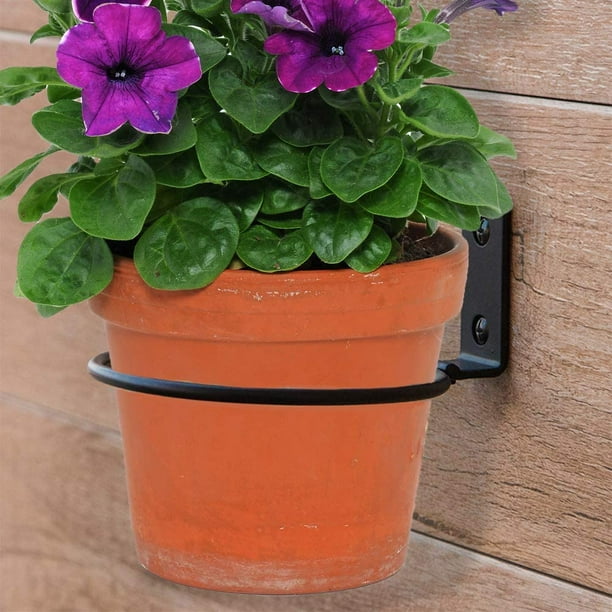 Plant Rings for Wall 8 Inch Flower Pot Ring Wall Mounted Metal Wall Planter Pot Holder Wall Mounted Flower Pot Hanger Plant Ring Hooks. Flower Pot