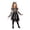 AB215 Black, variant on Bainana Girls Halloween Gothic Cosplay Wedding Dress Breathable Sleeveless Skeleton Print Mesh Dress Kids Trick-Or-Treating Dresses