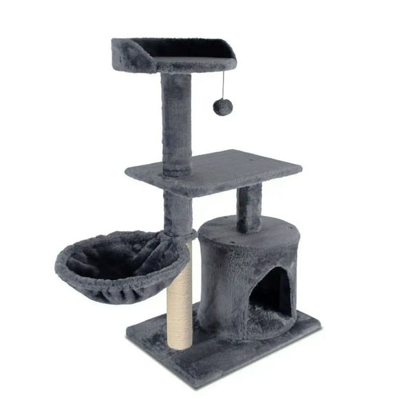 Torre para Gatos Pequeños y Gatitos – Centro de Juegos, Descanso y Rascador Compacto para Gatos Bebé