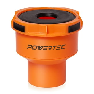 POWERTEC 2-1/2 Inch X 20 Ft. PVC Dust Collection Hose With 2PC Stainless Steel Hose Clamps For