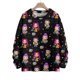 thumbnail image 1 of Pop cazadora para niña Round-Neck Sweatshirt,Soft Streetwear Pullover,Cute Long Sleeve Sweatshirt for Fall Winter （Black）, 1 of 3