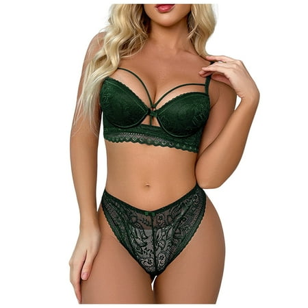 Yuhangmm Women Sexy Lace Mesh Floral Embroidery Chain Linked Garter Teddy Bodysuit With Leg Ring Women Lingerie Underwear Chemise Nightgowns for Women