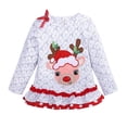 thumbnail image 6 of Toddler Girls Outfits Long Sleeve Christmas Cartoon Print Tops And Pants 2Pcs Set Children Kids Clothes for Girls Size 2-3T, 6 of 9