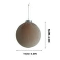 thumbnail image 3 of XMMSWDLA Christmas Tree Ornaments Velvet Balls - Pack of 4pcs Shatterproof Xmas Bulbs Decorations Set 3.9inch, 3 of 7