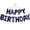 Black Purple, variant on Blue Green 16 Inch Happy Birthday Balloons Banner Set Foil Letters Decorations