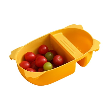 

Plastic Vegetable Fruit Rice Wash Sieve Strainer Colander Basket Utensils Gadget