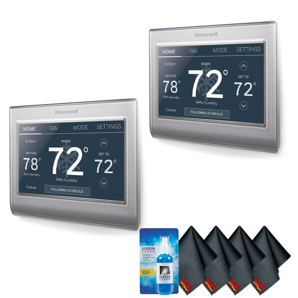 Honeywell Home RTH9585WF1004 WiFi Smart Color Thermostat Bundle 2