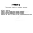 thumbnail image 2 of Transit Auto Front Semi-Metallic Rear Ceramic Pads and Disc Brake Rotors Kit for Car Volvo S40 C30 V50 C70 K8A-103678, 2 of 11