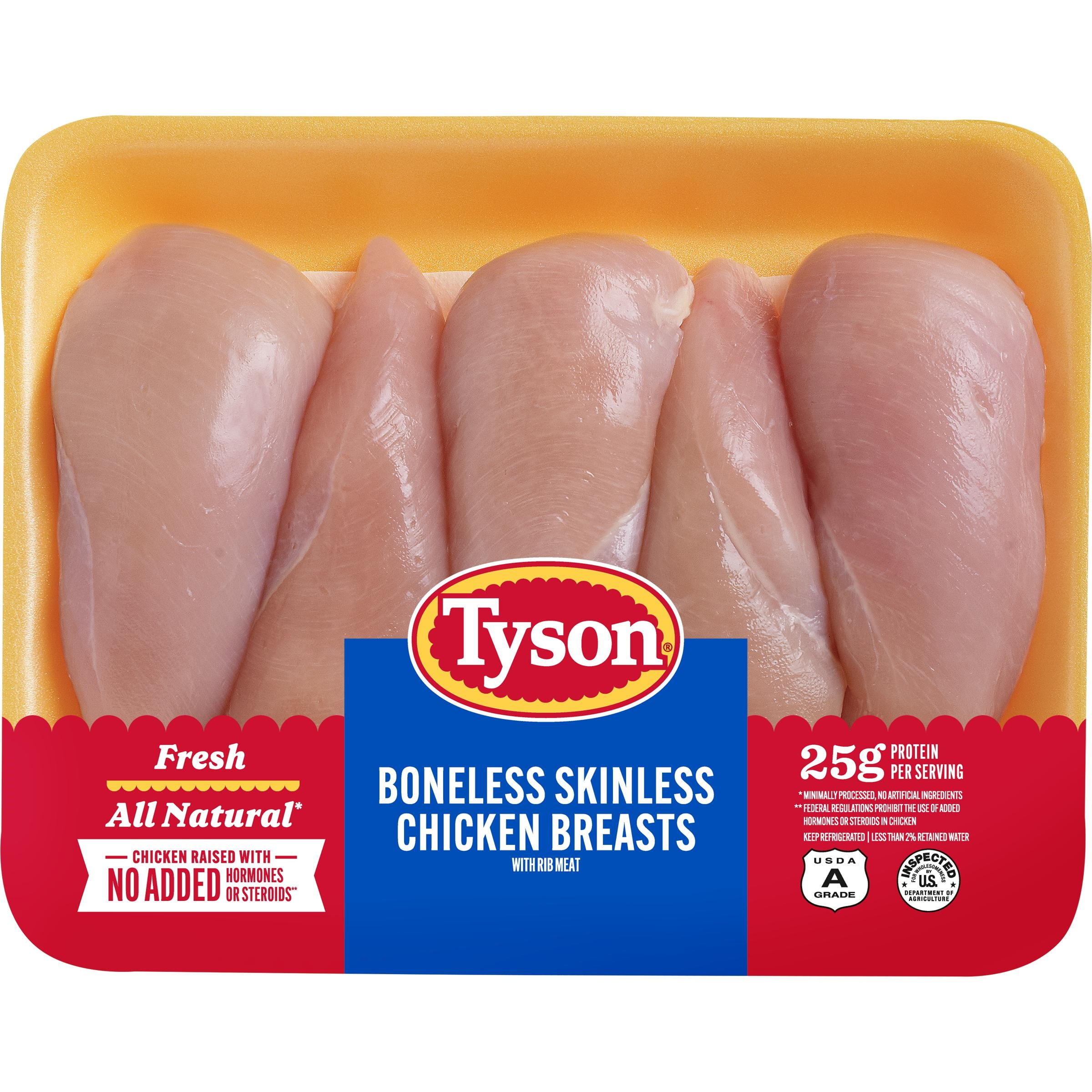 Tyson All Natural, Fresh Chicken Breast Tenderloins, 1.0