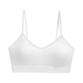 thumbnail image 2 of Women's Y Back Sports Bra Thin Spaghetti Strap Yoga Top, Padded Low Impact Workout Lingerie, Wireless Seamless Running Vest, Breathable Beautiful Back Bralette, Soft Comfort Gym Crop Top, 2 of 5