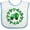 White and Blue, variant on Inktastic St Patricks Day Shamrock Truck Boys Baby Bib