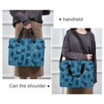 thumbnail image 6 of FORMRS 16" Laptop Bag Carrying Sleeve Case with Handle Travel Shoulder Briefcase, Blue Forest Cat Pattern, 6 of 8