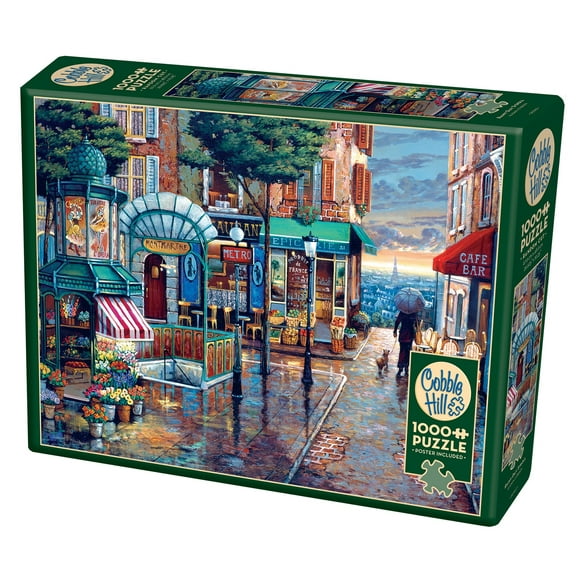 COBBLE HILL PUZZLES - RAINY DAY STROLL - 1000PC - PUZZLES COBBLE HILL - PROMENADE PAR JOUR DE PLUIE - 1000PC