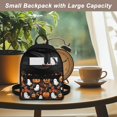 thumbnail image 5 of Eheartsgir Halloween Ghost Pumpkin Pattern Lightweight Mini Backpack Purse, Adjustable Strap Small Backpack for Women with Zipper Closure for Work Travel, 5 of 8