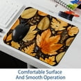 thumbnail image 6 of Leaves Square Non-Slip Rubber Bottom Printed Desk Mat Mousepad for Office and Gaming - 8.3x9.8 Inch, 6 of 6