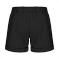 thumbnail image 5 of Girls Athletic Shorts with Pockets New Girls Shorts Casual with Pockets Drawstring Elastic Waist Kids Plus Size Beach Vacation Summer Short Pants Black 110, 5 of 7