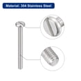 thumbnail image 4 of Uxcell 304 Stainless Steel Machine Screws 50 Pack M2.5x30mm Slotted Drive Pan Head Screw Bolts, 4 of 5