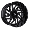 thumbnail image 3 of 1 TIS 20x12 8X170 -44 544BM Gloss Black w/Milled Accents Wheel Rim, 3 of 3