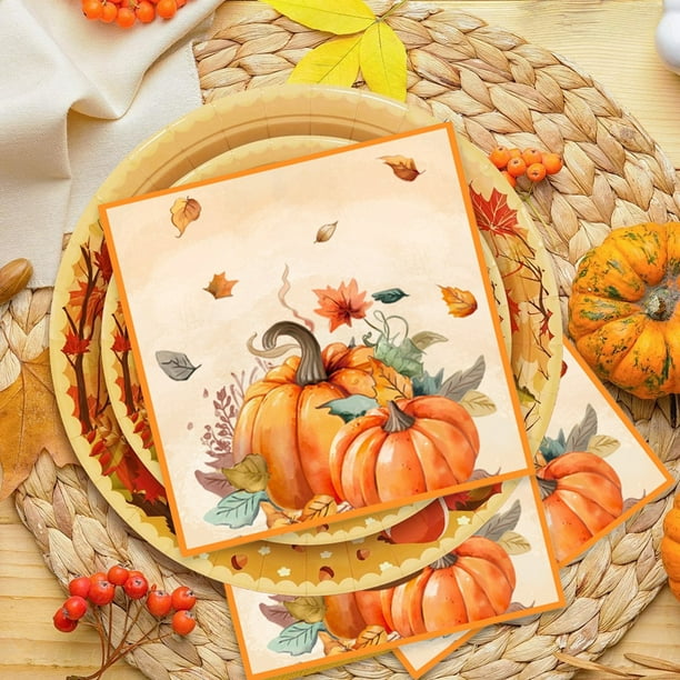 Bannière Une petite citrouille sur le chemin : décoration de baby shower d' automne - France