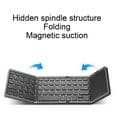 thumbnail image 3 of Clavier Pliant, Clavier Compact Pliable Sensible Réponse Rapide Triple Pli pour Bureau pour Tablette, 3 of 8