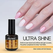 Mia Secret Luxury uv Top Coat Gel For Natural Nails Soak Off Clear Gel 1/2 Oz