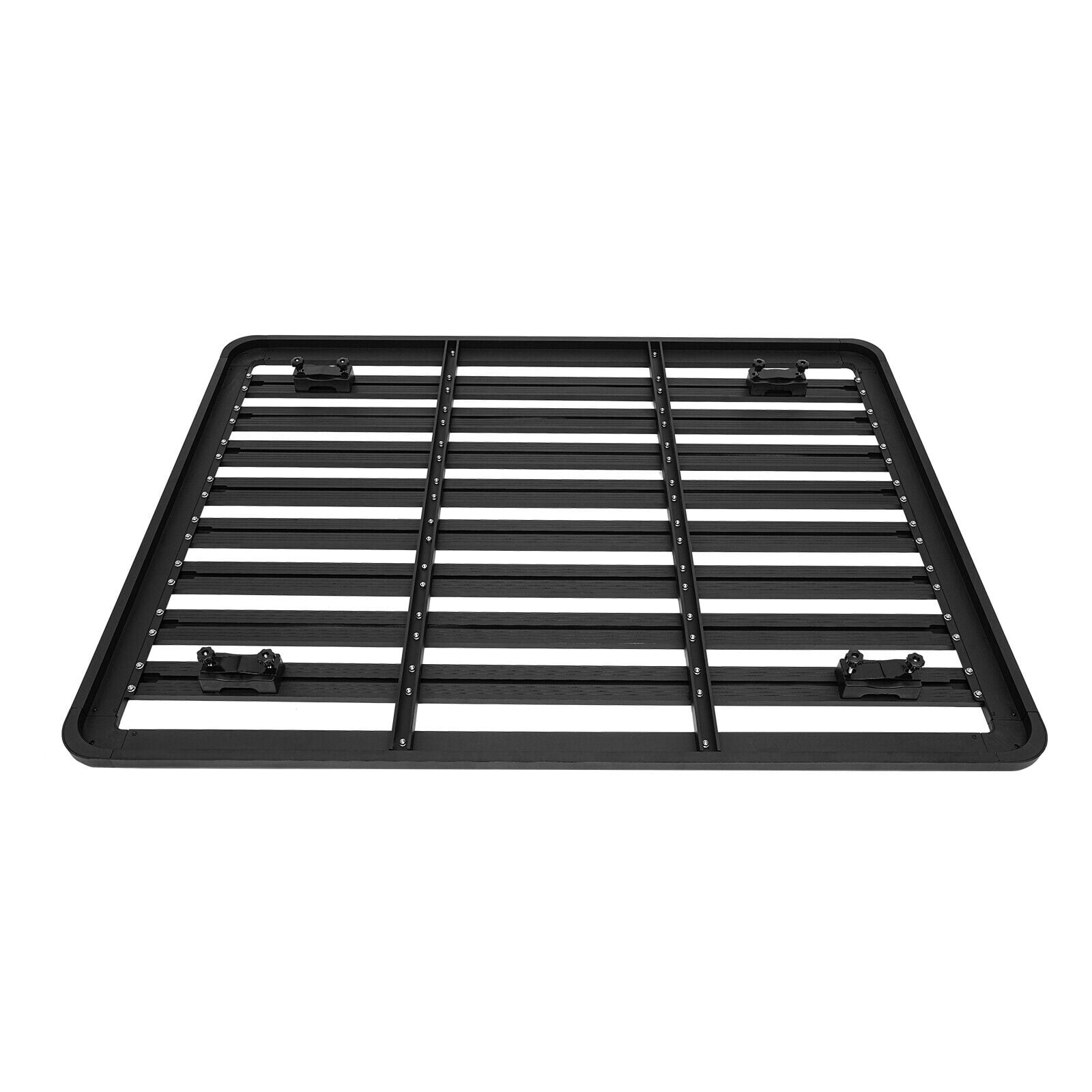 63" x 47.24" Aluminum Platform Flat Roof Rack, 440.92lbs Load Capacity, Universal Cargo Carrier for SUV TRUCK with Crossbars