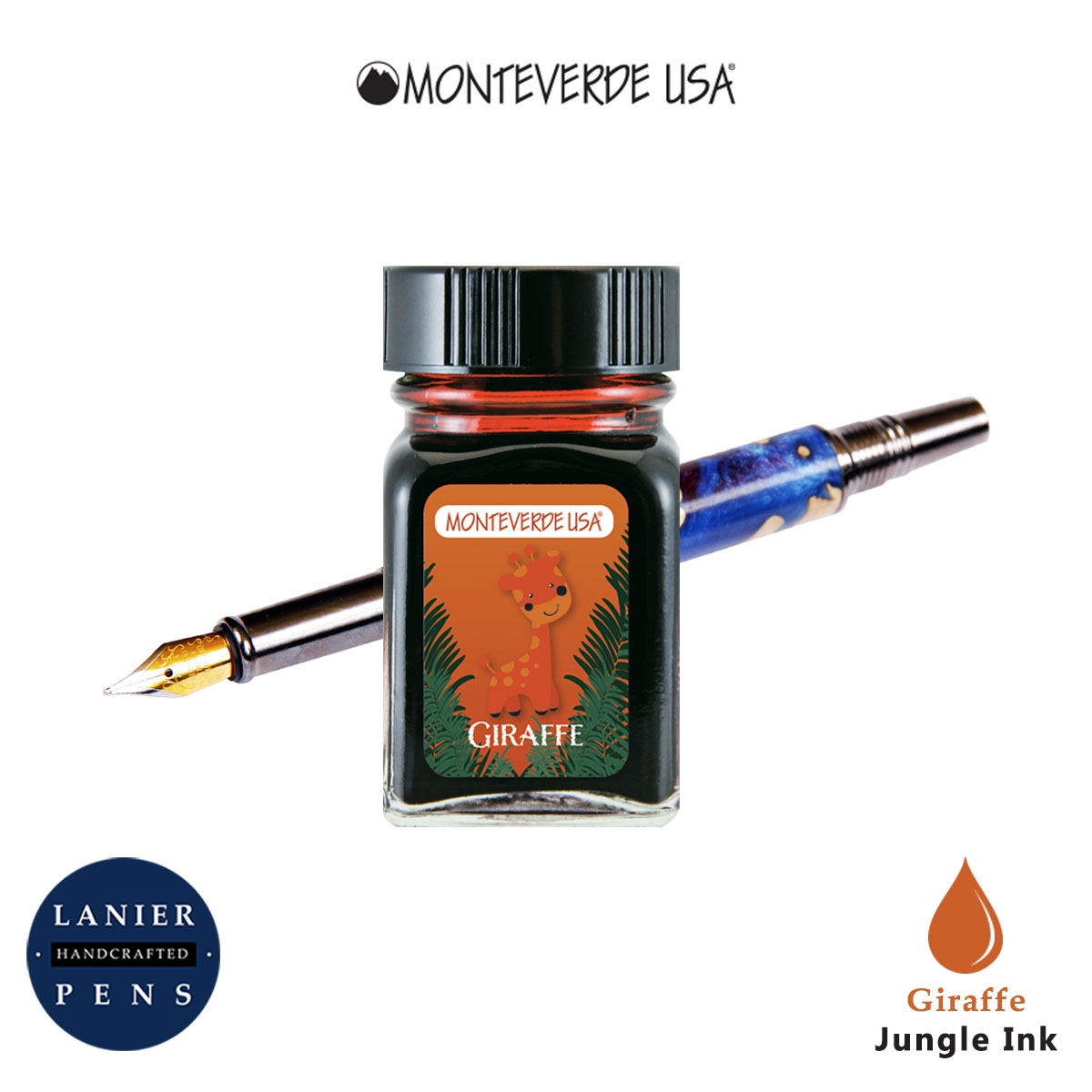 Monteverde G309GI Ink Bottle 30 ml - Jungle Giraffe (Orange)