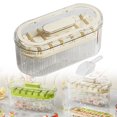 thumbnail image 1 of Ice Cube Tray With Lid & 63pcs Ice Cubes For Freezer(21 42.63 Per Layer) One Button Design Easy To Release Perfect For Coffee Drinks, 1 of 9