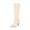 Beige Knee High Boots, variant on Women's Knee High Boots Stilettos Heel Pointed Toe Dress Boots Faux Leather Over The Knee Boots Beige 36