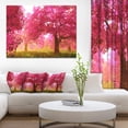 thumbnail image 3 of Designart 'Mysterious Red Cherry Blossoms ' Large Landscape Canvas Art, 3 of 3