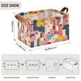 thumbnail image 7 of Yayeee Foldable Storage Basket for Shelves with Handles Set of 2 Waterproof Cloth Bins, Art Geometric, 7 of 7