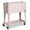Pink, variant on 80Qt All-In-One Cooler Cart With Bottle Opener, Lower Storage Shelf and Cap Catcher, Outdoor Party Rolling Cooler With Lockable Wheels For Pool Side, Patio, Balcony, Black(35.83 x 34.25 x 18.9)"