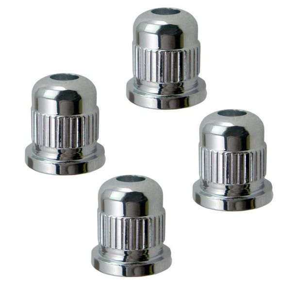 4 casquillos de montaje para cuerdas de bajo eléctrico para cuerpo pasante Plata
