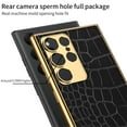 thumbnail image 7 of SaniMore Case for Samsung Galaxy S23 Ultra, Soft TPU & Electroplated Leather Camera Proction Magnetic Cover Support Wireless Charging Shockproof Protective Shell for Samsung S23 Ultra, Python Patter, 7 of 7