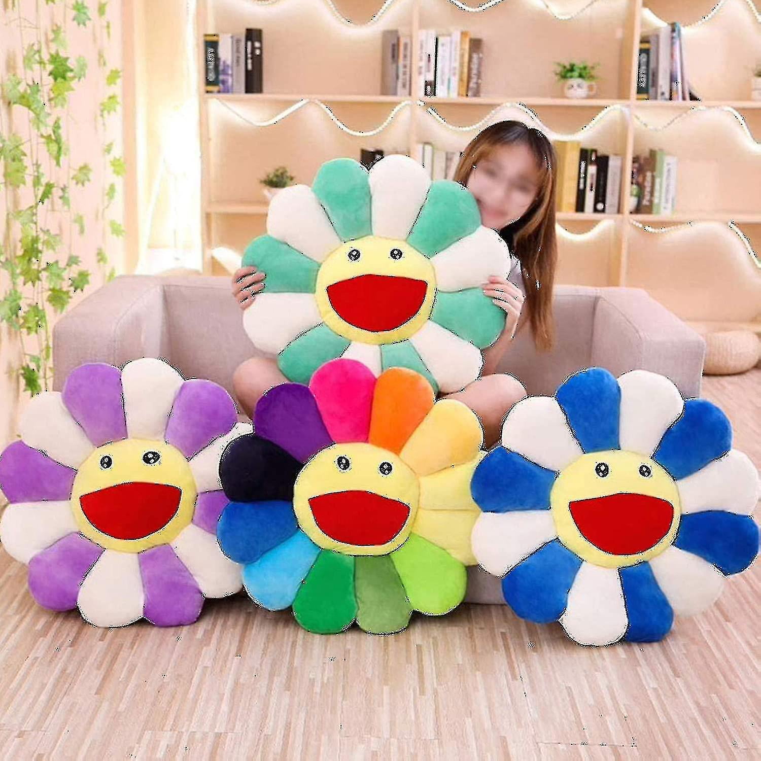 Sunflower shaped pillow sale
