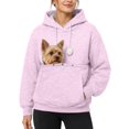 thumbnail image 3 of Ljudmp Women's Men's Cat Dog Pouch Hoodie Large Pet Pouch Sweatshirt Puppy Kitten Holder Carrier Long Sleeve Pullover Shirt Unisex Hooded Tops Pink 3XL, 3 of 3