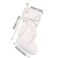 thumbnail image 3 of NWOKYZGH 1 Pack Bow Christmas Stockings, Coquette Velvet Christmas Stocking Hanging Xmas Tree Decor for Fireplace Holiday Festival Party Ornament, 3 of 6