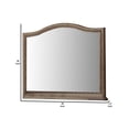 thumbnail image 5 of Belgrade I Transitional Style Mirror , Rustic Natural Tone, 5 of 5