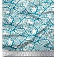 thumbnail image 1 of Soimoi Rayon Crepe Fabric Animal & Tree Printed Fabric 1 Yard 46 Inch Wide, 1 of 3