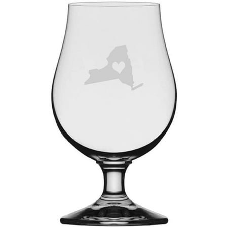 

New York Heart States Etched 13.25oz Iona Beer Glass